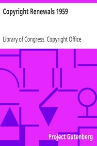 Copyright Renewals 1959