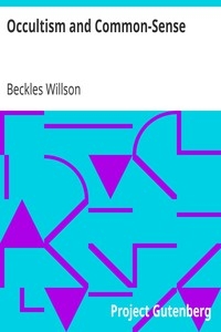 Occultism and Common-Sense