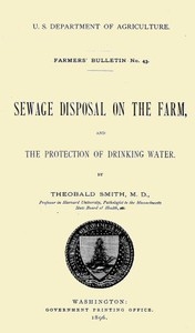 Sewage Disposal On The Farm, And Protection Of Drinking Water