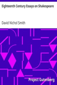 Eighteenth Century Essays on Shakespeare