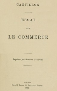 Essai Sur Le Commerce