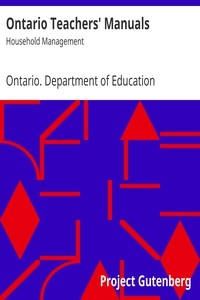 Ontario Teachers' Manuals: Household Management