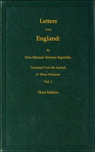 Letters From England, Volume 1 (of 3)
