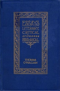 Essays Literary, Critical And Historical
