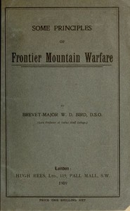 Some Principles of Frontier Mountain Warfare