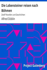 Die Lobensteiner reisen nach Böhmen: Zwölf Novellen und Geschichten