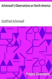 Achenwall's Observations on North America