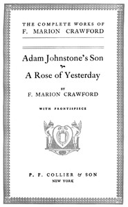 Adam Johnstone's Son