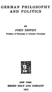 German philosophy and politics