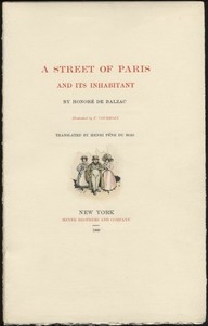 A Street of Paris and Its Inhabitant
