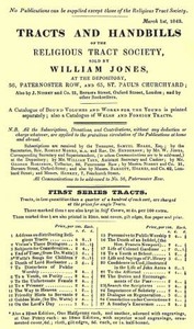 Tracts And Handbills Of The Religious Tract Society, March 1st, 1843