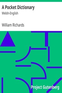A Pocket Dictionary: Welsh-English