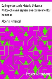 Da importancia da Historia Universal Philosophica na esphera dos conhecimentos humanos