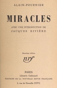 Miracles avec une introduction de Jacques Rivière