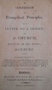 A Confession of Evangelical Principles in a letter to a friend