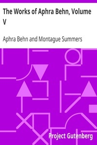 The Works Of Aphra Behn, Volume V