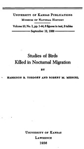Studies of Birds Killed in Nocturnal Migration