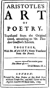 The Preface to Aristotle's Art of Poetry