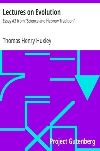 Lectures on Evolution Essay #3 from 