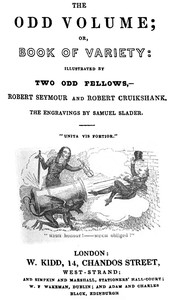 The Odd Volume; Or, Book Of Variety