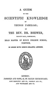 A Guide to the Scientific Knowledge of Things Familiar