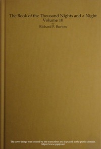 The Book of the Thousand Nights and a Night — Volume 10