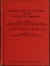 Introduction to the study of the history of language
