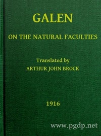 Galen: On the Natural Faculties