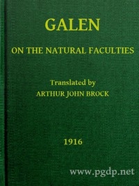 Galen: On the Natural Faculties