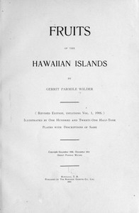 Fruits of the Hawaiian Islands