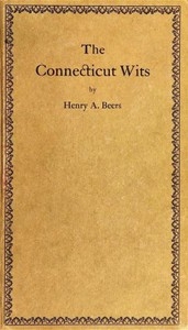 The Connecticut Wits, And Other Essays