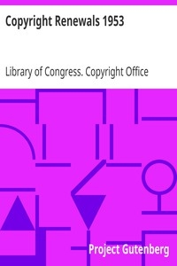 Copyright Renewals 1953