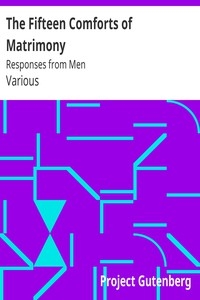 The Fifteen Comforts of Matrimony: Responses from Men
