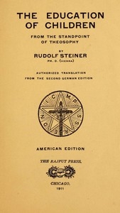 The Education of Children from the Standpoint of Theosophy