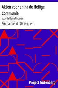 Akten voor en na de Heilige Communie Voor de kleine kinderen