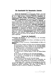 Gesellschaft für Romanische Literatur
