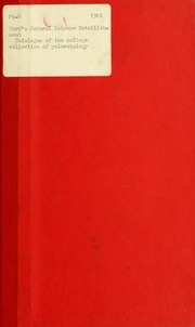 College Collection Of Palaeontology