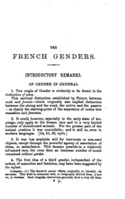 Principles And Rules Of French Genders