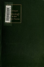An Anthology Of German Literature