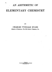 An Arithmetic Of Elementary Chemistry