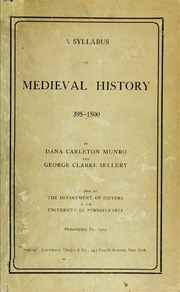 منهج تاريخ القرون الوسطى ، 395-1500