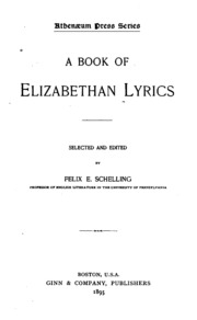 A Book Of Elizabethan Lyrics