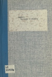 Gertrude Of Wyoming, A Pennsylvania Tale;