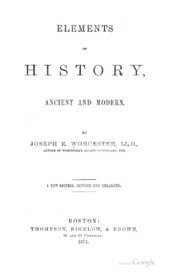 Elements Of History, Ancient And Modern