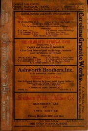 Charlotte, North Carolina City Directory [1927]