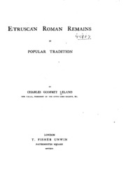 Etruscan Roman Remains In Popular Tradition;
