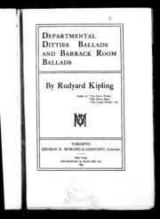 Departmental Ditties, Ballads And Barrack Room Ballads