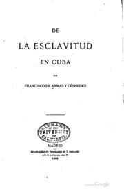 De la esclavitud en Cuba