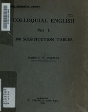 Colloquial English