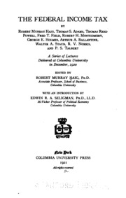 The Federal Income Tax